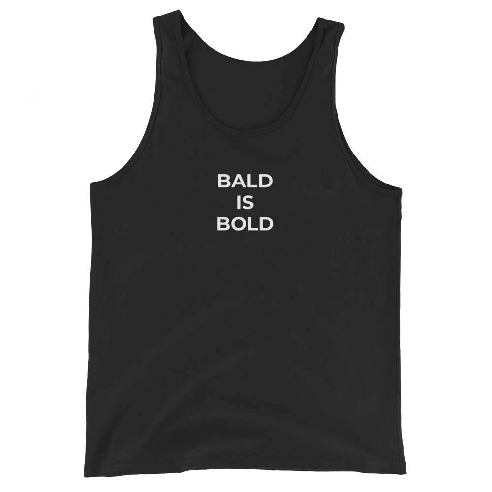 Bald & Bold Black Tank