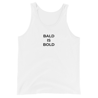 Bald & Bold White Tank