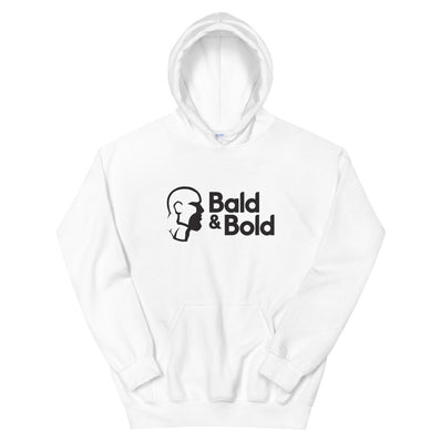 Bald & Bold White Hoodie