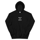Bald is Bold Black Hoodie - Bald and Bold