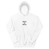 Bald is Bold White Hoodie - Bald and Bold