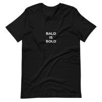 'Bald is bold' Black Tshirt - Bald & Bold